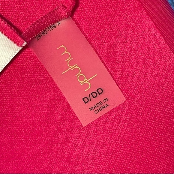 New Mynah Bra Bikini Swimsuit Top Magenta size D / DD extended size - Picture 11 of 12